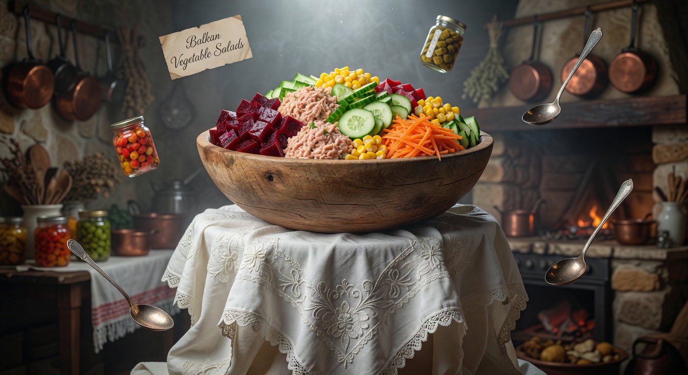 Balkanske povrtne salate: sveži domaći prilozi